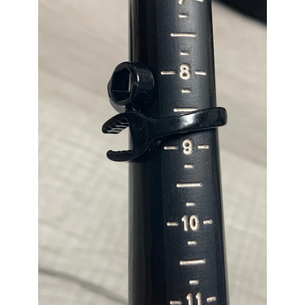 Mens Black Wrench Ring Industrial Mechanic Style Tool Jewelry Size 8.5 3250